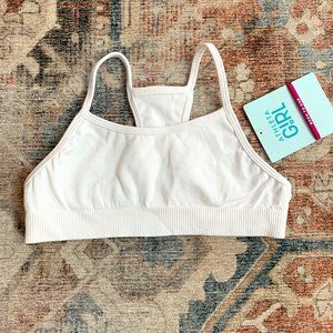 Athleta Girl White Bralette NWT Size M (8/10)